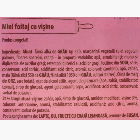Mini foietaj cu vișine 500g