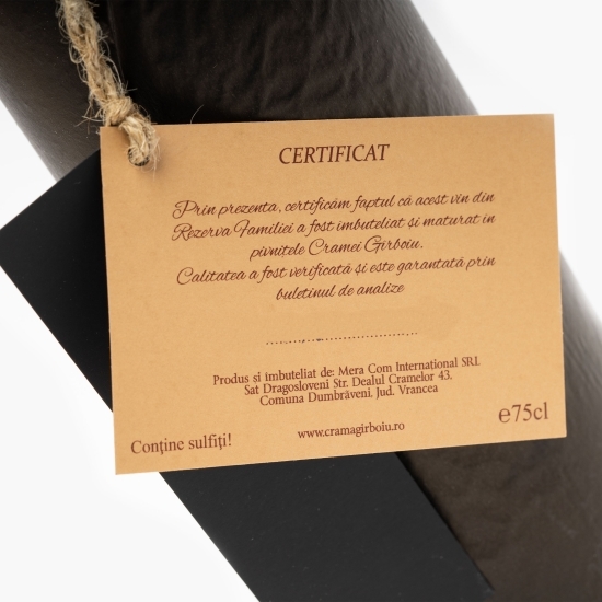 Vin roșu sec Rezerva Familiei Merlot 2007 0.75l