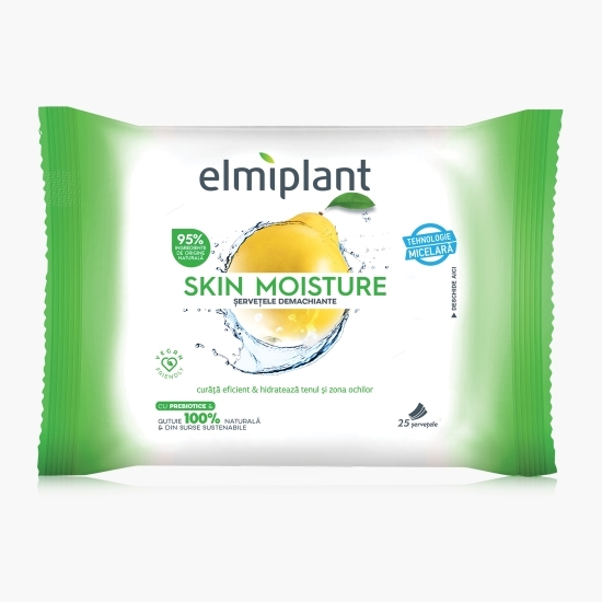 Șervețele demachiante pentru ten normal/mixt, Skin Moisture, 25 buc
