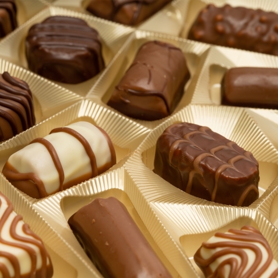 Praline mixte-cutie albastră 400g