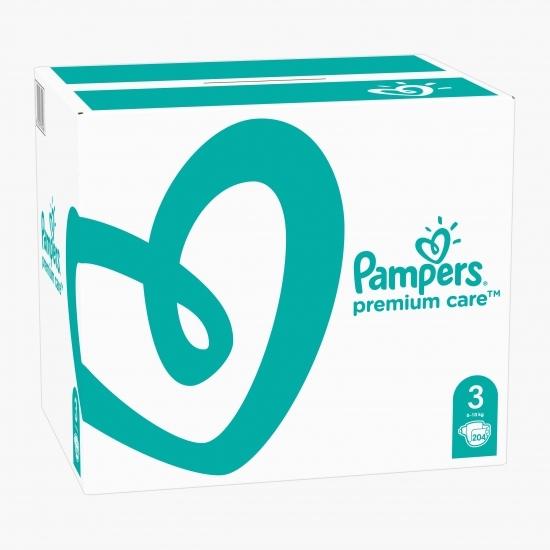 Scutece Premium Care XXL Box mărimea 3, 6-10kg, 204 buc
