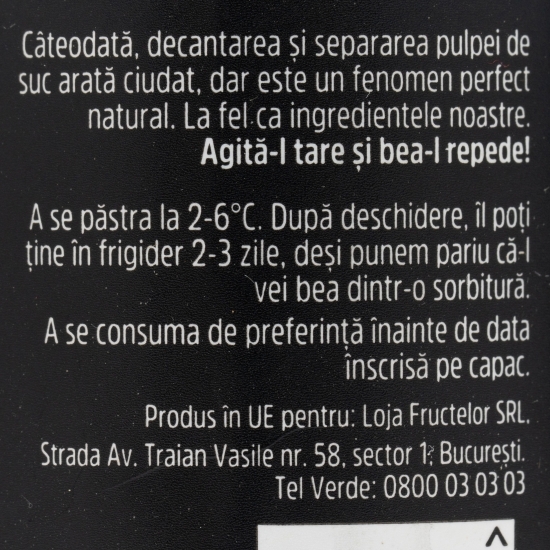 Shot cu moringa, cărbune activ și ghimbir 125ml
