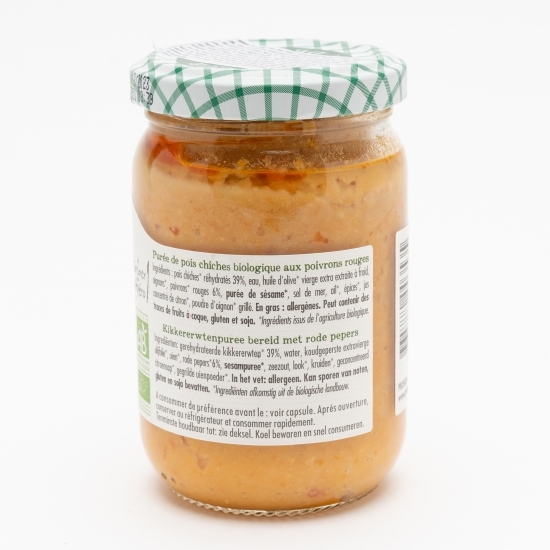 Salată humus cu ardei roșu eco 195g