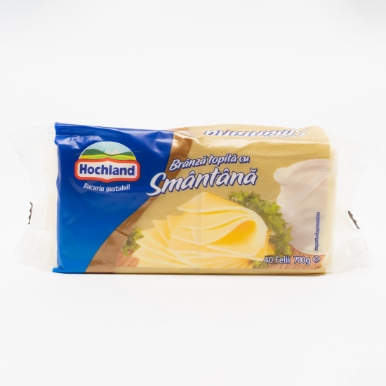 Brânză topită felii cu smântână 700g