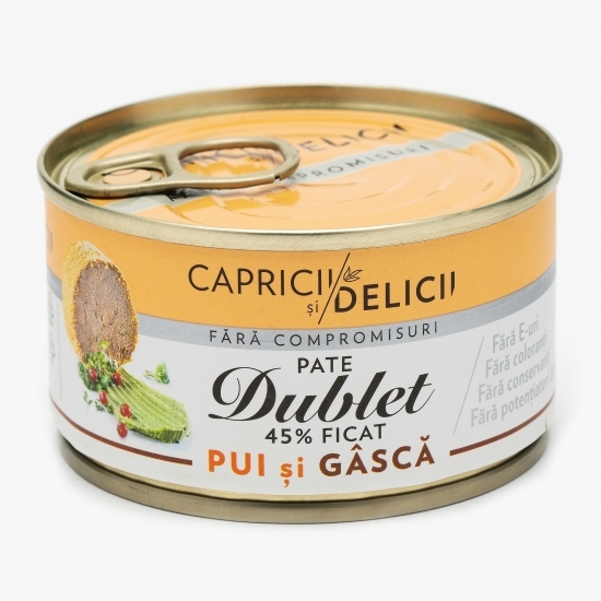 Pate cu ficat de pui și gâscă 145g