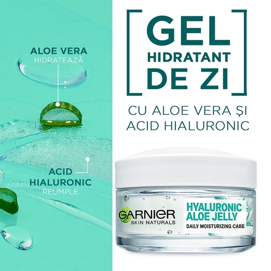 Gel hidratant pentru ten cu aloe vera 50ml