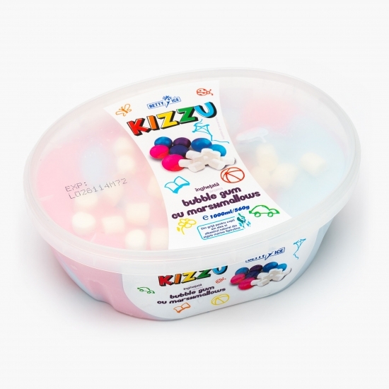 Înghețată aromă bubble gum cu bezea 560g