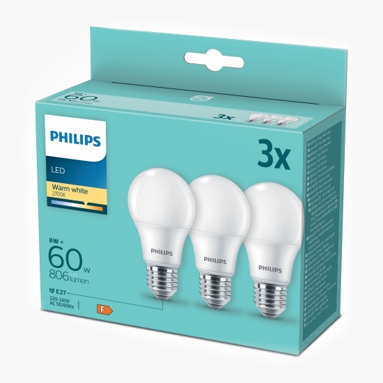 Bec LED Warm White 60W A60 E27 