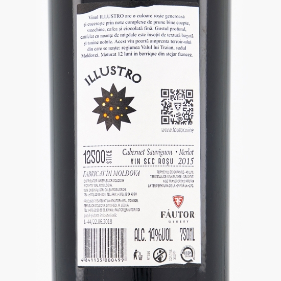 Vin roșu sec Cabernet Sauvignon&Merlot 750ml