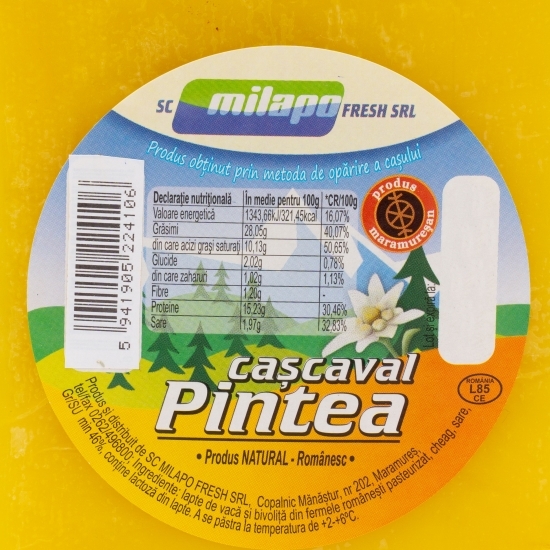 Cașcaval Pintea de vacă și bivoliță 1.8kg