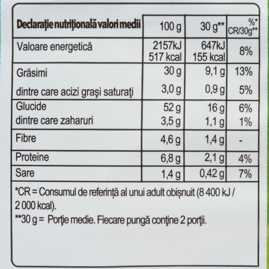 Chipsuri din cartofi cu gust de roșii și usturoi 60g