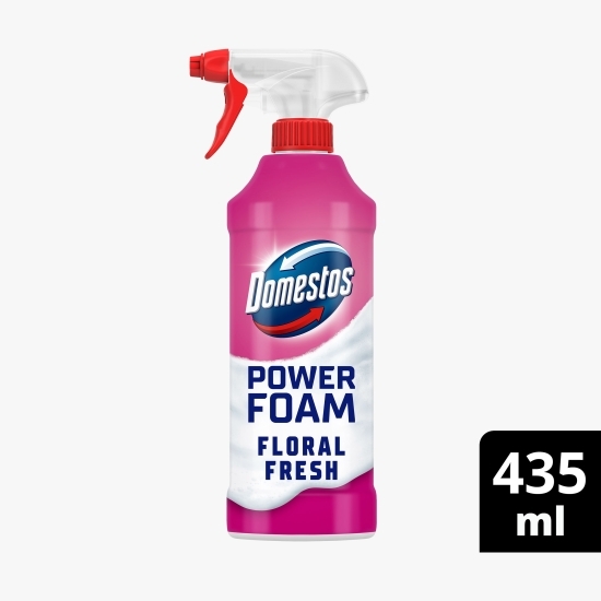 Spray spumă de curățare toaletă şi baie Power Foam Floral 0.435l