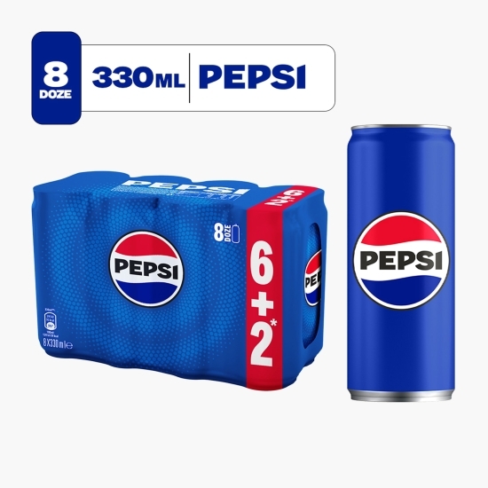 Băutură carbogazoasă aromă cola, doză 8x0.33l