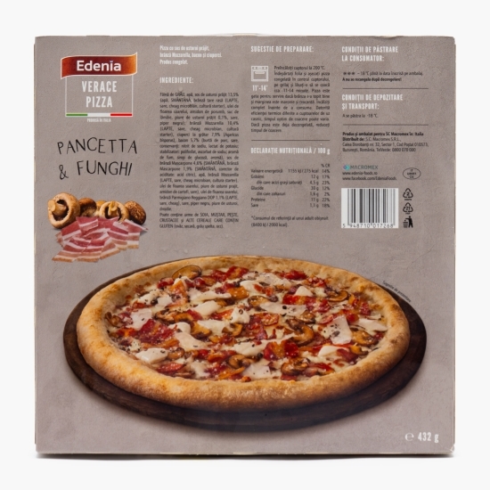 Pizza Verace Pancetta & Funghi 432g