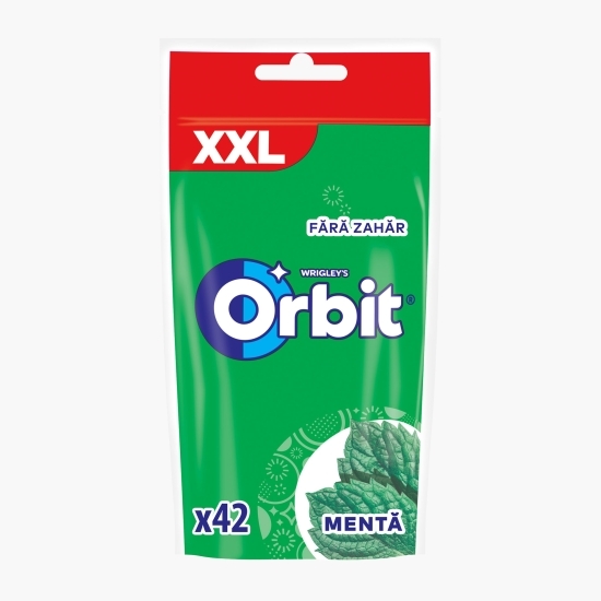Gumă de mestecat Spearmint fără zahăr, cu îndulcitori și aromă de mentă 58g