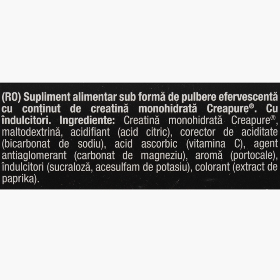 Supliment alimentar efervescent cu creatină monohidrată Creative FX, 25x10g
