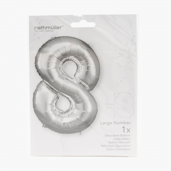 Balon folie cifra 8, 83 cm
