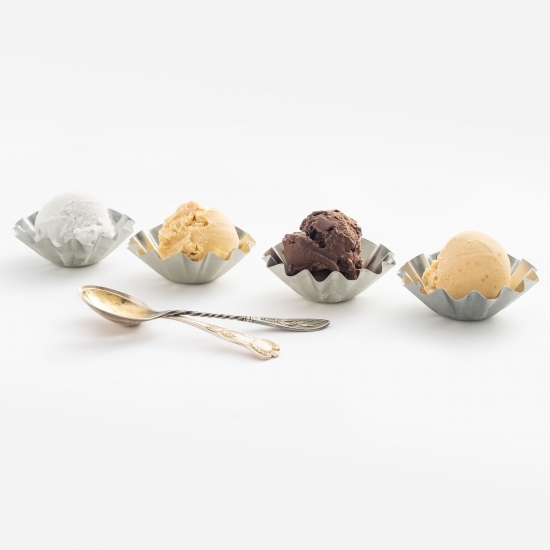 Înghețată italiană artizanală (gelato) ciocolată, alune pădure Piemonte, arahide sărate, lămâie, fără zahăr și vegan 1kg