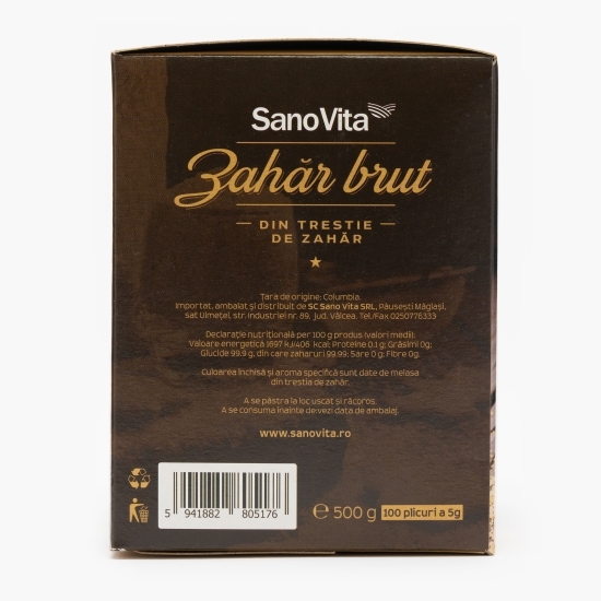 Zahăr brut (din trestie) 100x5g