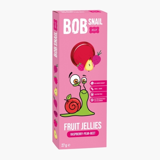 Jeleu natural din pere, zmeură și sfeclă, fără zahăr adăugat 27g