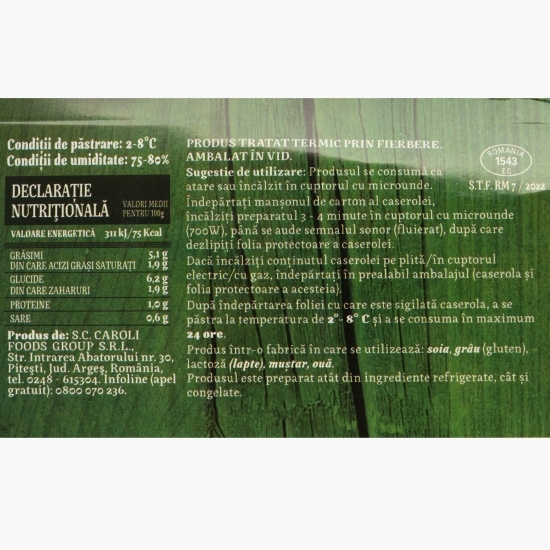 Supă-cremă de țelină cu pătrunjel 350g