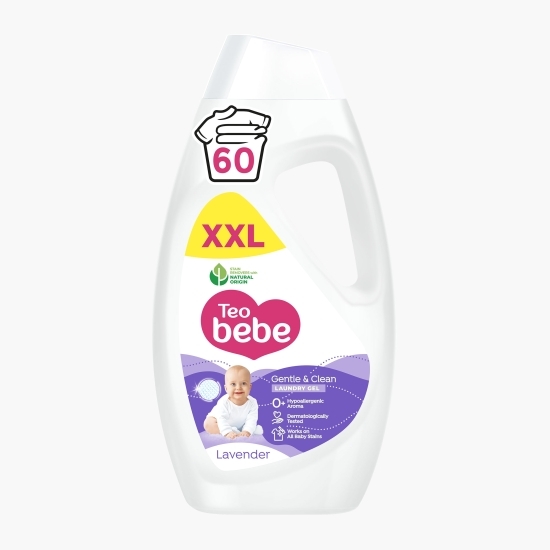 Detergent de rufe lichid Gentle&Clean Lavandă, 60 spălări, 2.7l