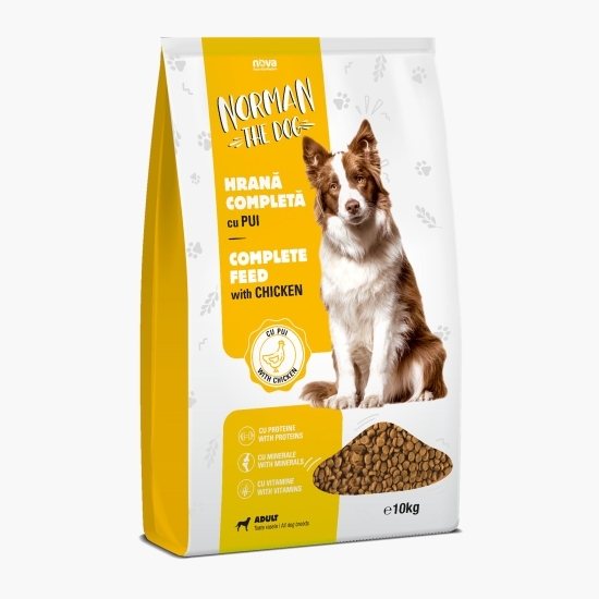 Hrană uscată pentru câini, 10kg, Norman the dog cu pui