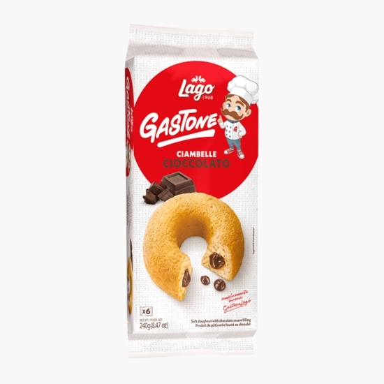 Gogoși italienești cu ciocolată Gastone Ciambelle, 6x40g
