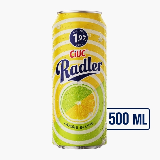 Bere aromatizată cu gust de lămâie și lime doză 0.5l