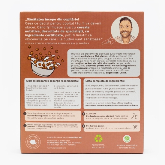 Biluțe eco crocante de ciocolată, fără gluten 250g