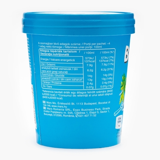 Înghețată cu nucă de cocos și glazură de cacao 450ml