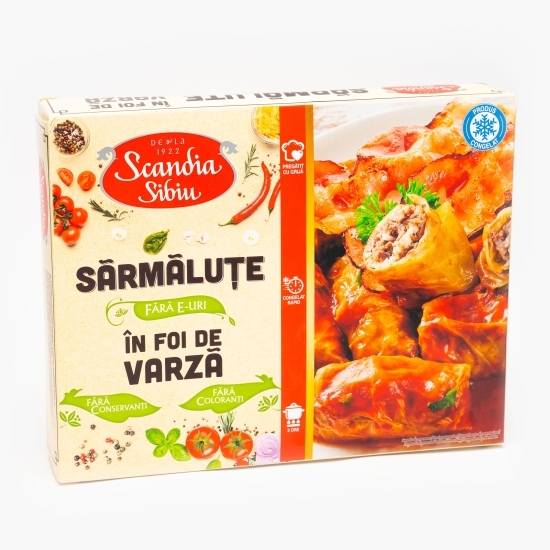 Sărmăluțe cu porc și vită în foi de varză 720g