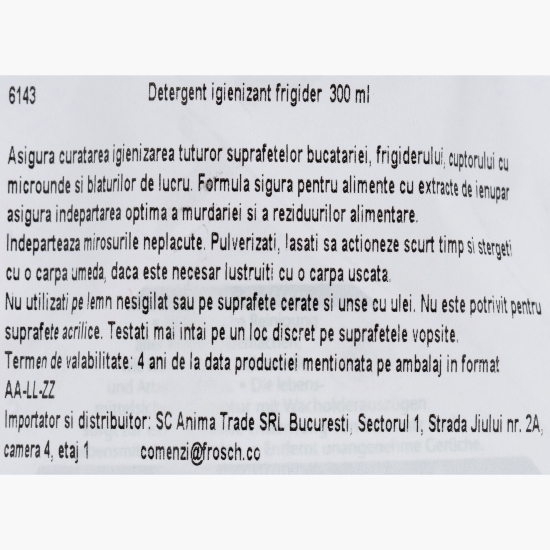 Detergent eco pentru igienizare frigider și bucătărie 0.3l