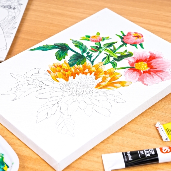 Atelierul de pictură acrylic Mini Natură 10+ ani