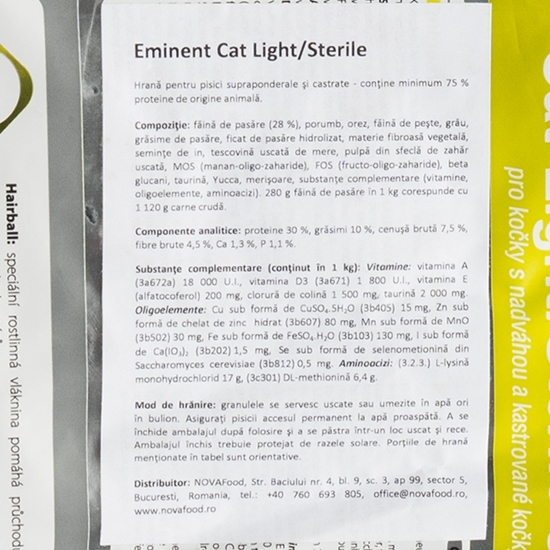 Hrană uscată pentru pisici, 2kg, Cat Light Sterile 