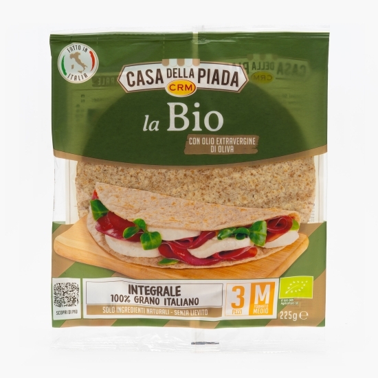 Lipii piadină eco integrale, 3 buc, 225g