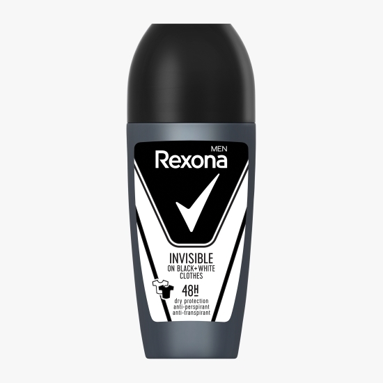 Antiperspirant roll-on pentru bărbați Invisible On Black & White Clothes 50ml