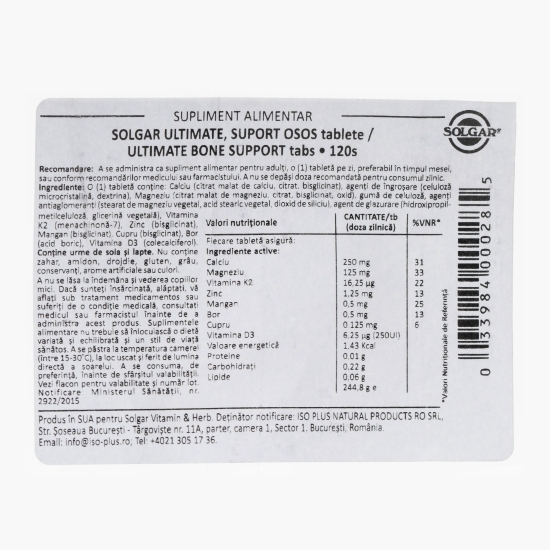 Ultimate Bone Support 120 tablete