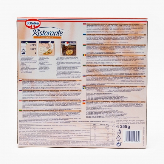 Pizza Ristorante cu pui și blat crocant 355g