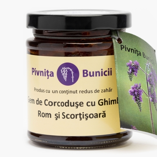 Gem de corcodușe cu ghimbir, rom și scorțișoară 190g
