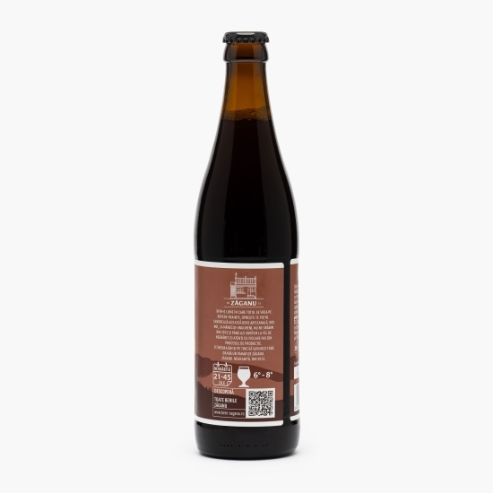 Bere artizanală nefiltrată brună sticlă 0.5l