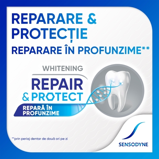 Pastă de dinți cu fluor Repair & Protect Whitening 75ml