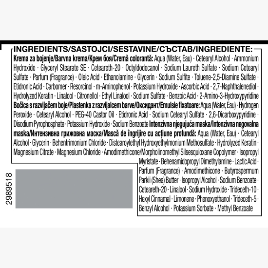 Vopsea de păr permanentă Professional Performance 4-15 crom mat, 115ml