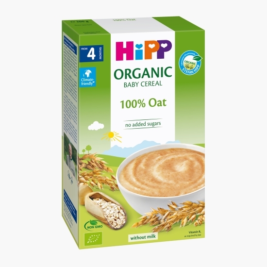 Cereale eco 100% ovăz, +4 luni, 200g