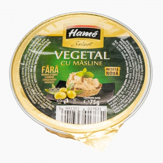 Pastă tartinabilă vegetală cu măsline 75g