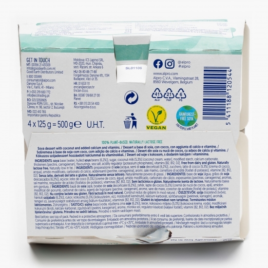 Desert din soia cu cocos 4x125g