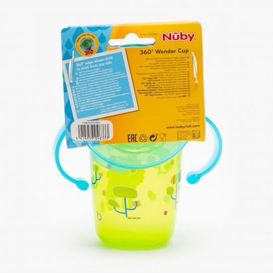 Pahar Wonder Cup 360 cu mânere, +6 luni, 240ml