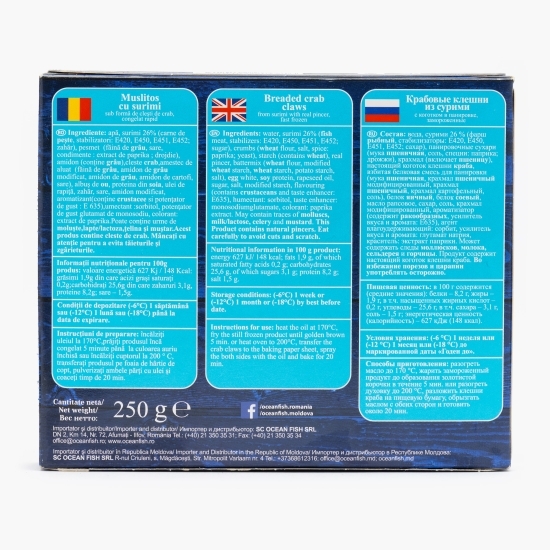 Fish Muslitos - clești de crab pane 250g