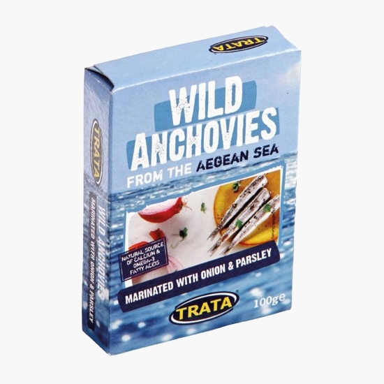 Anșoa marinat cu ceapă și pătrunjel 100g
