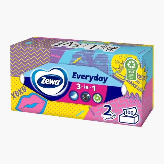 Șervețele faciale Everyday 2 straturi, 100 buc